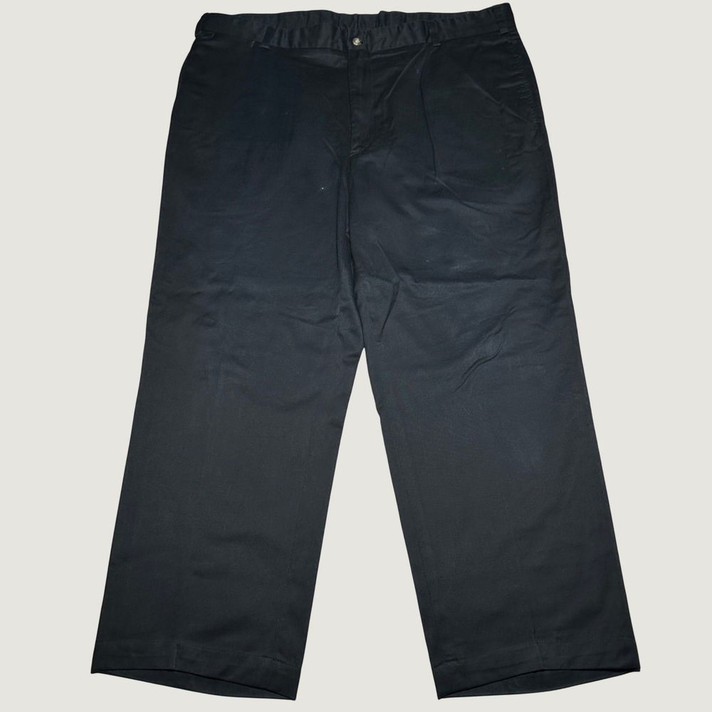 Bills Khakis M2 Chino Pants Mens 42x28 Classic Fit Flat Front Cotton Twill Black